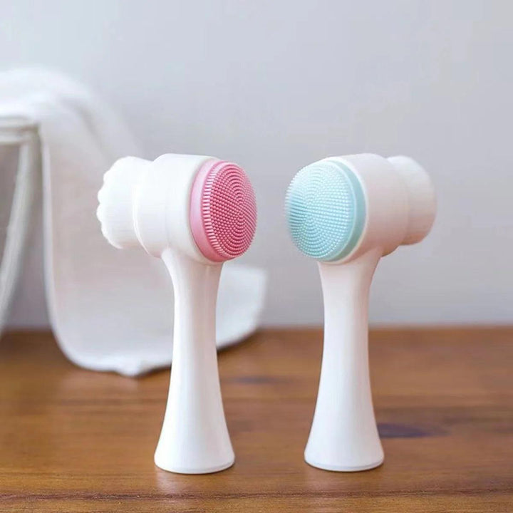 Double-Sided Silicone Face Cleansing Brush - KMA STORE