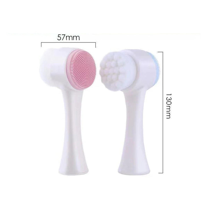 Double-Sided Silicone Face Cleansing Brush - KMA STORE