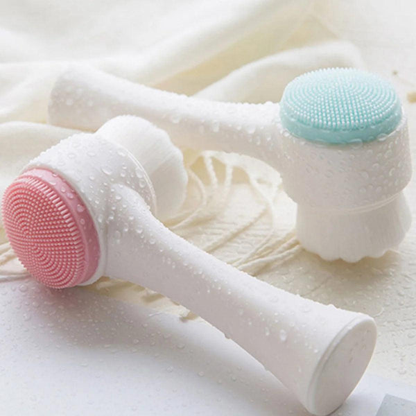 Double-Sided Silicone Face Cleansing Brush - KMA STORE