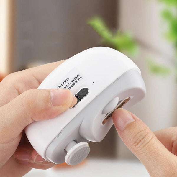 2 IN 1 Electric Nail Clipper Cutter With LED - KMA STORE